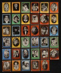 3j260 LOT OF 35 GERMAN CIGARETTE CARDS '30s portraits of then-current German actors & actresses!