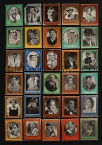 3j261 LOT OF 30 GERMAN CIGARETTE CARDS FROM MULTIPLE SERIES '30s great portraits of German actors!