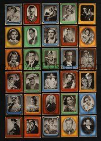 3j262 LOT OF 30 GERMAN CIGARETTE CARDS '30s great portraits of German actors & actresses!
