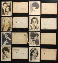 3j278 LOT OF 13 5x7 FAN PHOTOS WITH ENVELOPES '20s-30s Gary Cooper, Thelma Todd & more!