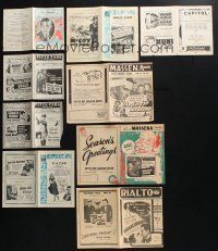 3j286 LOT OF 9 LOCAL THEATER HERALDS '20s-40s advertising from a variety of different movies!