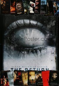 3j402 LOT OF 22 UNFOLDED DOUBLE-SIDED HORROR AND SCIENCE FICTION ONE-SHEETS '00s great images!