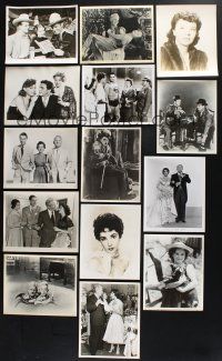 3j305 LOT OF 14 RE-RELEASE, RE-STRIKE, AND TV 8x10 STILLS '50s-60s great movie scenes & portraits!