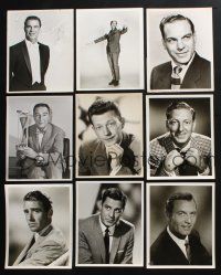 3j314 LOT OF 9 8x10 PORTRAIT STILLS OF MALE TV STARS '50s-60s Bert Parks, Donald O'Connor & more!