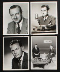 3j320 LOT OF 4 8x10 STILLS FROM TV NEWS SHOWS '50s-60s Walter Cronkite, David Brinkley & more!