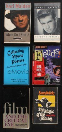 3j345 LOT OF 6 SOFTCOVER BOOKS '70s-90s Collecting Movie Posters, Perkins, Malden & more!
