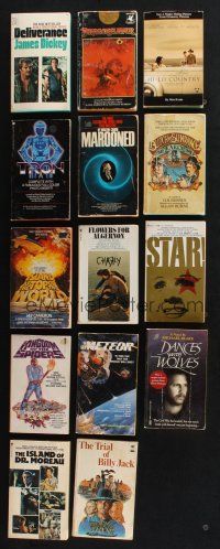 3j342 LOT OF 14 MOVIE EDITION PAPERBACK BOOKS '60s-90s Deliverance, Tron, Dragonslayer & more!