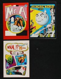 3j328 LOT OF 3 STEVE DITKO COMIC BOOKS PUBLISHED BY BRUCE HERSHENSON '70s Mr. A, Avenging World!