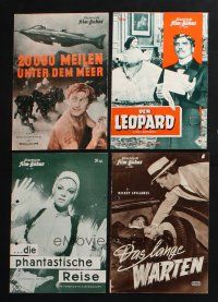 3j037 LOT OF 4 GERMAN PROGRAMS '50s-60s Kirk Douglas, Burt Lancaster, Raquel Welch & more!