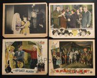3j116 LOT OF 4 SILENT LOBBY CARDS '20s great scenes from a variety of different movies!