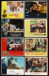 3j111 LOT OF 8 LOBBY CARDS '50s-80s great images from Superman, ET, Blazing Saddles & more!