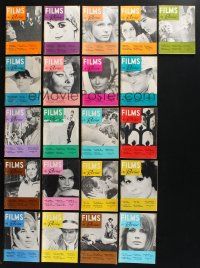 3j358 LOT OF 21 FILMS IN REVIEW 1964-68 MAGAZINES '60s images & info from a variety of movies!
