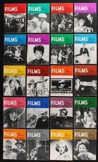3j361 LOT OF 20 FILMS IN REVIEW 1974-75 MAGAZINES '70s images & info from a variety of movies!
