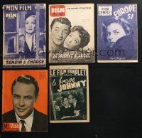 3j201 LOT OF 5 NON-US MAGAZINES '40s Marlene Dietrich, Marlon Brando, James Cagney & more!