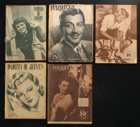 3j200 LOT OF 5 PAQUITA MEXICAN MAGAZINES '50s great images of top stars of the day!