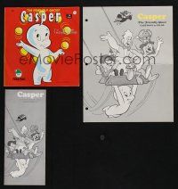 3j323 LOT OF 1 CASPER THE FRIENDLY GHOST TV PROMO PACKAGE '66 contains 78RPM record & more!