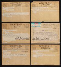 3j325 LOT OF 6 ROY LESTER WESTERN UNION TELEGRAMS '46 memories from a bygone era!