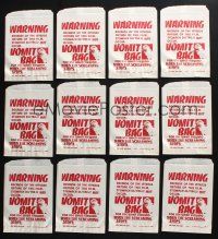 3j322 LOT OF 12 WHEN THE SCREAMING STOPS PROMO VOMIT BAGS '76 warning, stomach stress may occur!