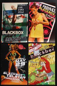 3j379 LOT OF 4 UNFOLDED BLACKBOX CONCERT MUSIC POSTERS '00s-10s art from classic posters!