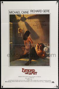 3k064 BEYOND THE LIMIT 1sh '83 art of Michael Caine, Richard Gere & sexy girl by Richard Amsel!