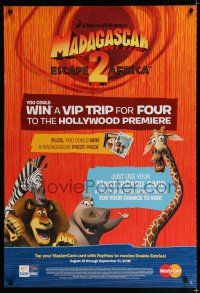 3m058 CINEPLEX ENTERTAINMENT Canadian 1sh '00s cool CGI images from Madagascar 2 Africa!