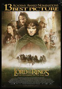 3m060 LORD OF THE RINGS: THE FELLOWSHIP OF THE RING Canadian 1sh '01 Tolkien, montage of cast!