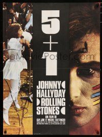 3m653 5 + 1 French 23x32 '70 cool images of The Rolling Stones & Hallyday!