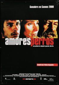 3m064 AMORES PERROS DS Mexican poster '00 Gael Garcia Bernal, Alejandro Gonzalez, Emilio Echevarria