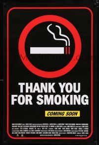 3m048 THANK YOU FOR SMOKING advance Swiss '05 Aaron Eckhart, Katie Holmes, YES smoking sign!
