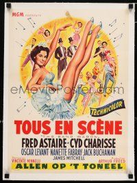 3r234 BAND WAGON linen Belgian '53 different art of sexy Cyd Charisse showing her legs, Astaire!