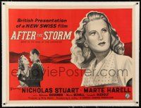 3r215 AFTER THE STORM linen British quad '48 Austrian pianist loves U.S. military officer!