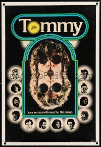 3r032 TOMMY linen 24x35 commercial poster '75 The Who, Roger Daltrey, rock & roll, cool image!