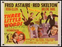 3r024 THREE LITTLE WORDS linen style A 1/2sh '50 Fred Astaire, Red Skelton & dancing Vera-Ellen!