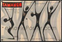 3r101 TAMANGO linen Polish 23x34 '59 completely different Wiktor Gorka art of African slaves!