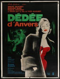 3s108 DEDEE D'ANVERS French 1p R60s Yves Allegret, great art of sexy Simone Signoret by Hurel!