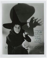 3t060 MARGARET HAMILTON signed 8.25x10 REPRO still '80s Wicked Witch of the West in The Wizard of Oz