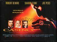 3t467 CASINO DS British quad '95 Martin Scorsese, Robert De Niro & Sharon Stone, Joe Pesci!