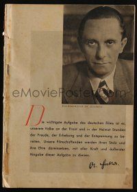 3t253 DEUTSCHE FILMVERTRIEBS - GESELL SCHAFT 1942-43 German campaign book '42 preface by Goebbels!