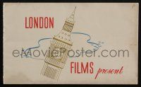 3t249 LONDON FILMS 1948 Australian campaign book '48 movies made in England during World War II!