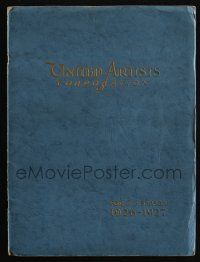 3t243 UNITED ARTISTS 1926-27 campaign book '26 Charlie Chaplin in Circus, Buster Keaton in General