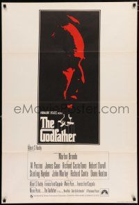3t164 GODFATHER English 1sh '72 great art of Marlon Brando, Francis Ford Coppola classic!
