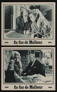3t420 LOVE IS MY PROFESSION 2 French LCs '58 Georges Simenon's En Cas de Malheur, Brigitte Bardot!