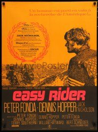 3t506 EASY RIDER French 23x31 R80s Peter Fonda, motorcycle biker classic directed by Dennis Hopper!