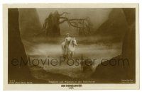 3t394 DIE NIBELUNGEN: SIEGFRIED German Ross postcard '24 Fritz Lang, Siegfried on horseback, 675/2!