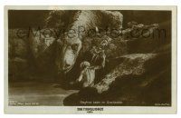3t395 DIE NIBELUNGEN: SIEGFRIED German Ross postcard '24 Fritz Lang, Siegfried with dragon, 678/4!