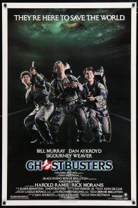 3t190 GHOSTBUSTERS 1sh '84 Bill Murray, Aykroyd & Harold Ramis are here to save the world!