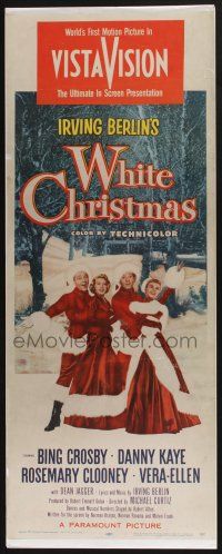 3t575 WHITE CHRISTMAS insert '54 Bing Crosby, Danny Kaye, Clooney, Vera-Ellen, musical classic!
