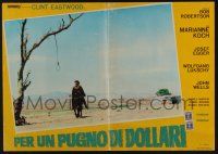 3t547 FISTFUL OF DOLLARS Italian photobusta R66 Eastwood looking at noose in tree, Sergio Leone!