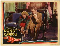 3t308 39 STEPS LC '35 Alfred Hitchcock classic, Robert Donat handcuffed to Madeleine Carroll!