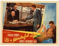 3t322 IT'S A WONDERFUL LIFE LC #4 '46 James Stewart confronts Lionel Barrymore, Capra classic!